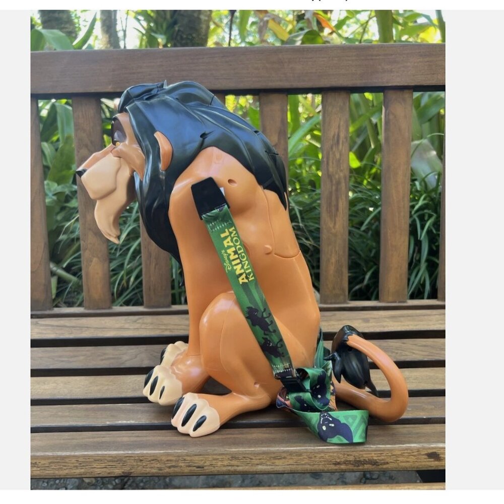 Disney Parks Animal Kingdom Lion King Scar Popcorn Bucket Light Up Eyes NEW - Picture 2 of 3